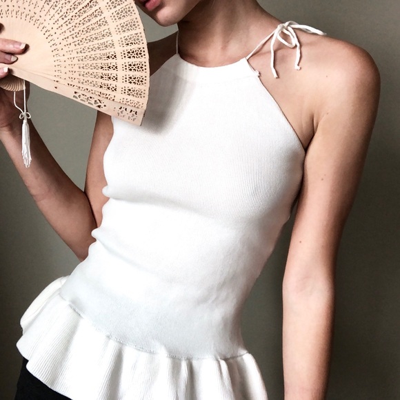 Anthropologie Tops - Knitted Halter Top